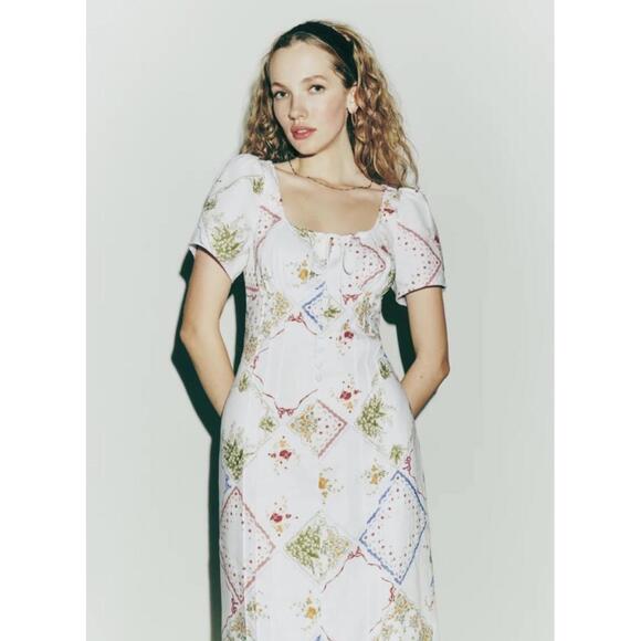 Reformation Dresses & Skirts - Reformation Pierce Linen Dress Sz 8 Midi 100% Linen $228